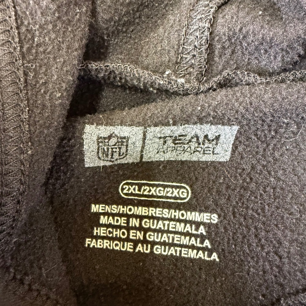 San Francisco 49ers Team ‎ black Hoodie Mens 2XL NFL Football Pullover - Picture 6 of 16